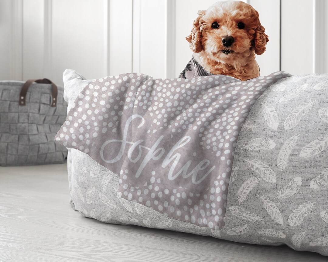 Personalized Blanket for Dog, Custom Pet or Cat Name Blanket ...