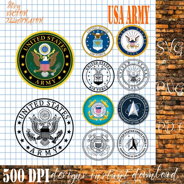 United States Army Seal Logo - SVG Digital File - Digital File - Digital Download - Perfect for CNC, Laser or Cricut