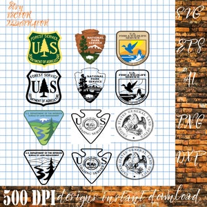 U S Forest Service Logo svg, Svg*Png*Pdf*Ai*Eps*Dxf, Files for cutting machines, Digital download, Files for cutting machines