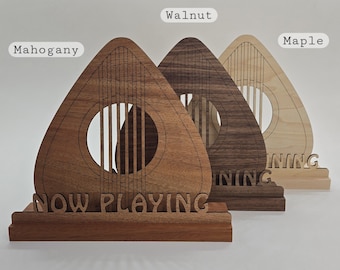 Now Spinning/Now Playing Record Display Stand - Guitar