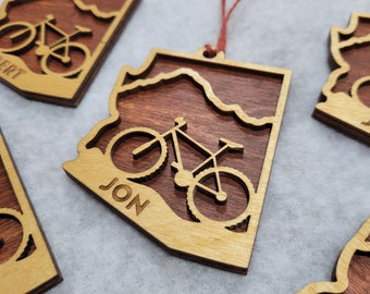 Personalized Arizona Mountain Bike Ornament