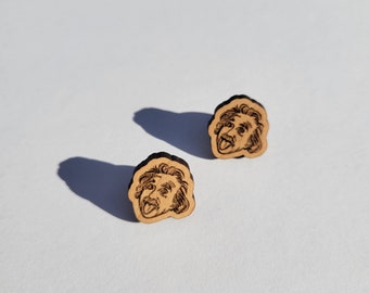 Albert Einstein Hardwood Pin/Lapel