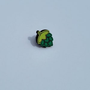 Beer Hops Flower Solid Maple Pin/Lapel