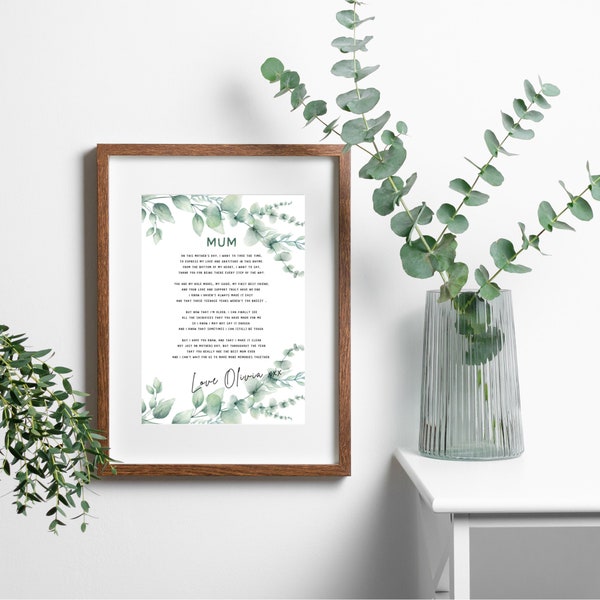 Personalised Poems Written Just for You | Custom Design | Bespoke Gift for Under Ten Pounds | Birthdays & More | Perfect for Christmas