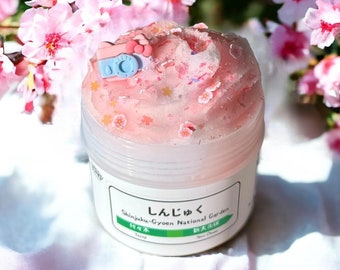 Frosty Icee Texture Slime ~ "Shinjuku Garden" Colourful Sakura Scented Slime ~ Best Selling Texture ~ Slimes for Adults & Kids ~ Tokyo