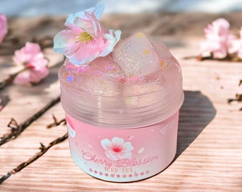 Best selling texture! ~ "Cherry Blossom Iced Tea" ~ Jellycube Texture ~ ASMR ~ Great pops ~ Sakura Scented ~ Perfect Gift for boys & girls!