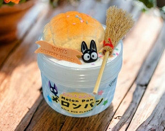 DIY Clay Kit ~ Melon Pan ~ Kiki’s Delivery Service ~ Bakery Scented ~ ASMR ~ Slimes for Adults and Kids ~ Studio Ghibi ~ Glossy Texture