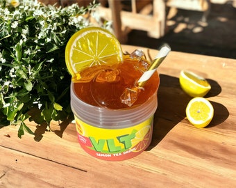 Slime inspiré du thé au citron de Hong Kong ~ Texture transparente enduite ~ Cadeau d'anniversaire parfait ~ Idéal pour l'ASMR ~ Cadeau d'anniversaire parfait