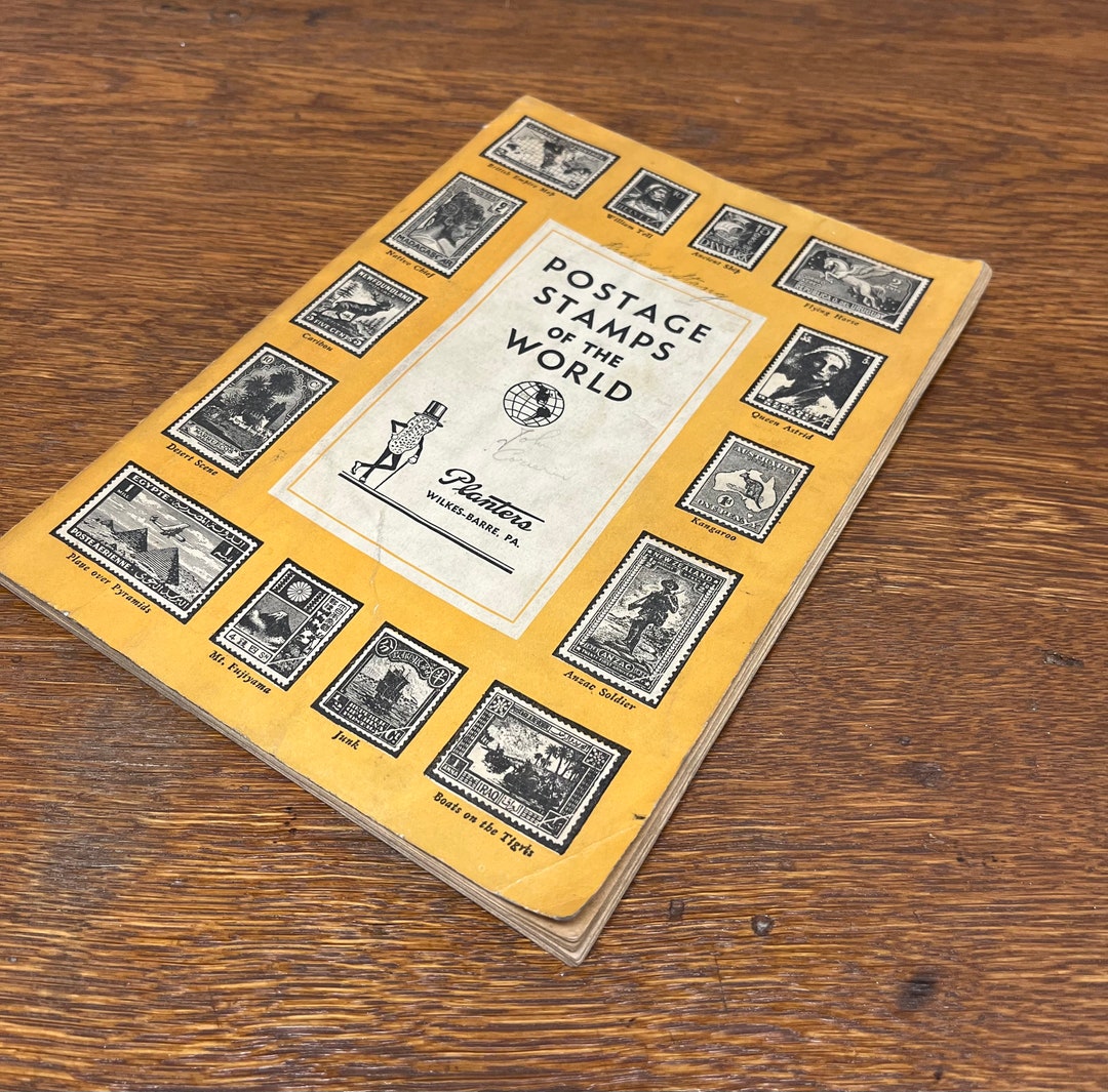 Vintage Booklet Postage Stamps of the World Planter's Peanuts Wilkes