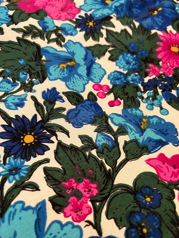 Vintage Colorful Floral Margaret Smith Handbag Pu… - image 6