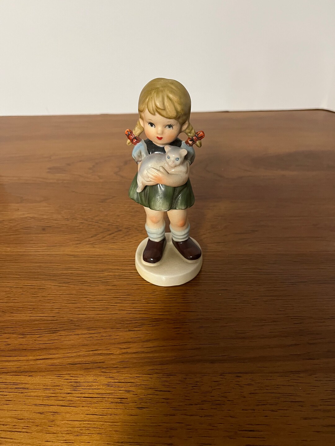 Vintage Avon Figurine 1973 Girl With Cat Nursery Decor Colorful Great Detail Made in Japan Etsy