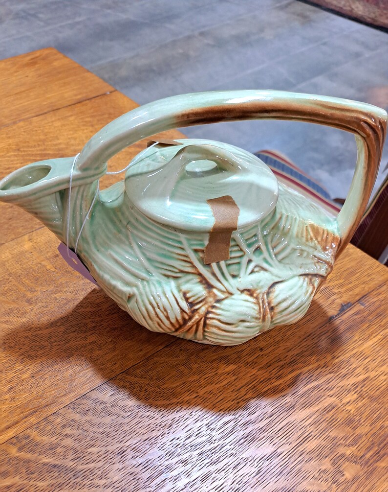 Vintage Mccoy Pottery Teapot, 1940s, Mid Century Modern American Art