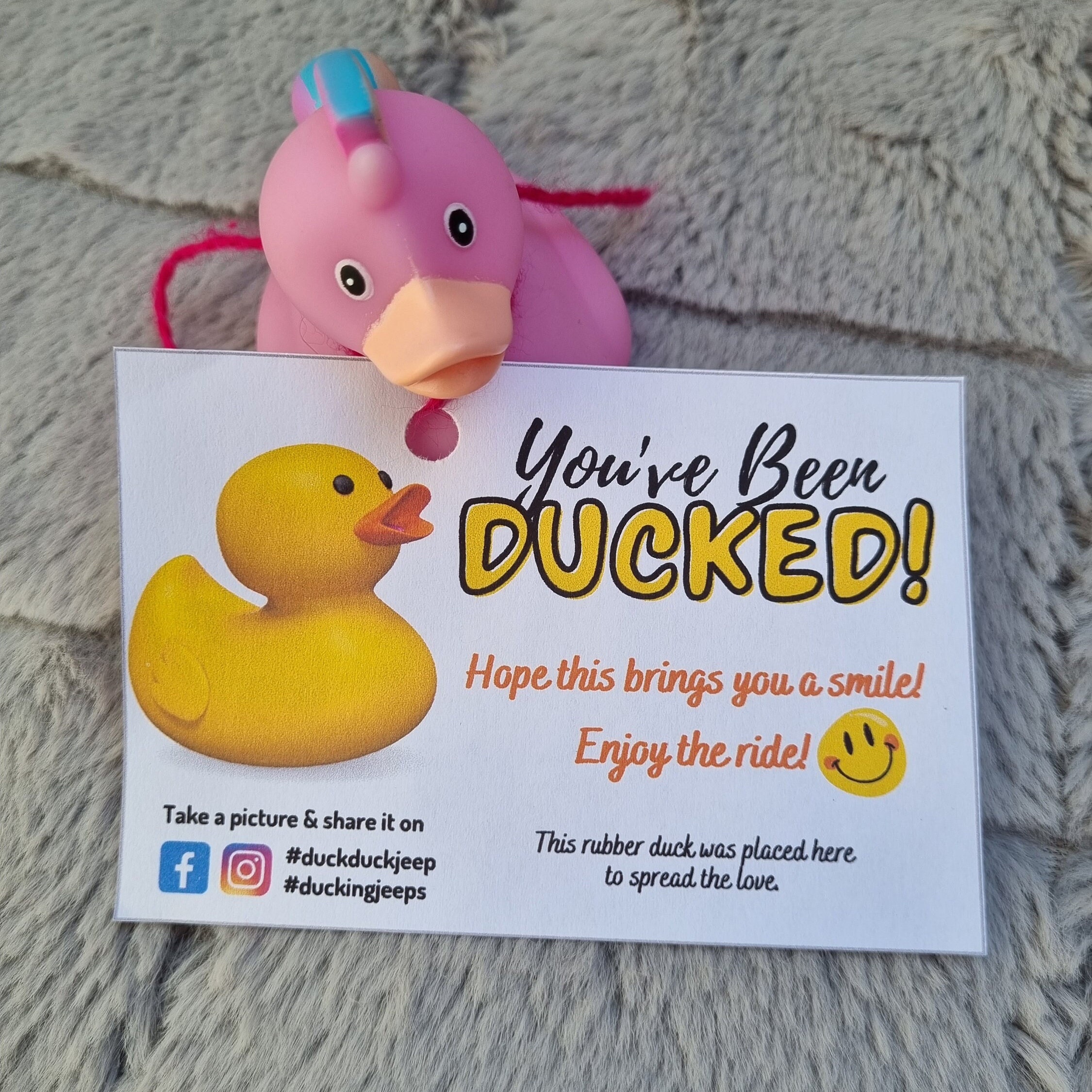 Printable You've Been Ducked Tag, Duck Duck Tag, Ducking Tags, PDF ...