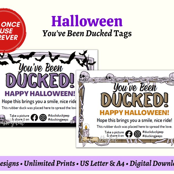 You Have Been Ducked Template Etsy