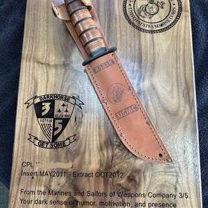 Suporte de parede para faca Ka-bar