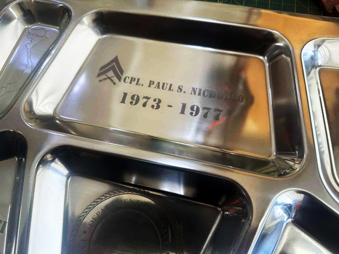 Marine Corps Nostalgic Steel Chow Hall Lunch - Etsy