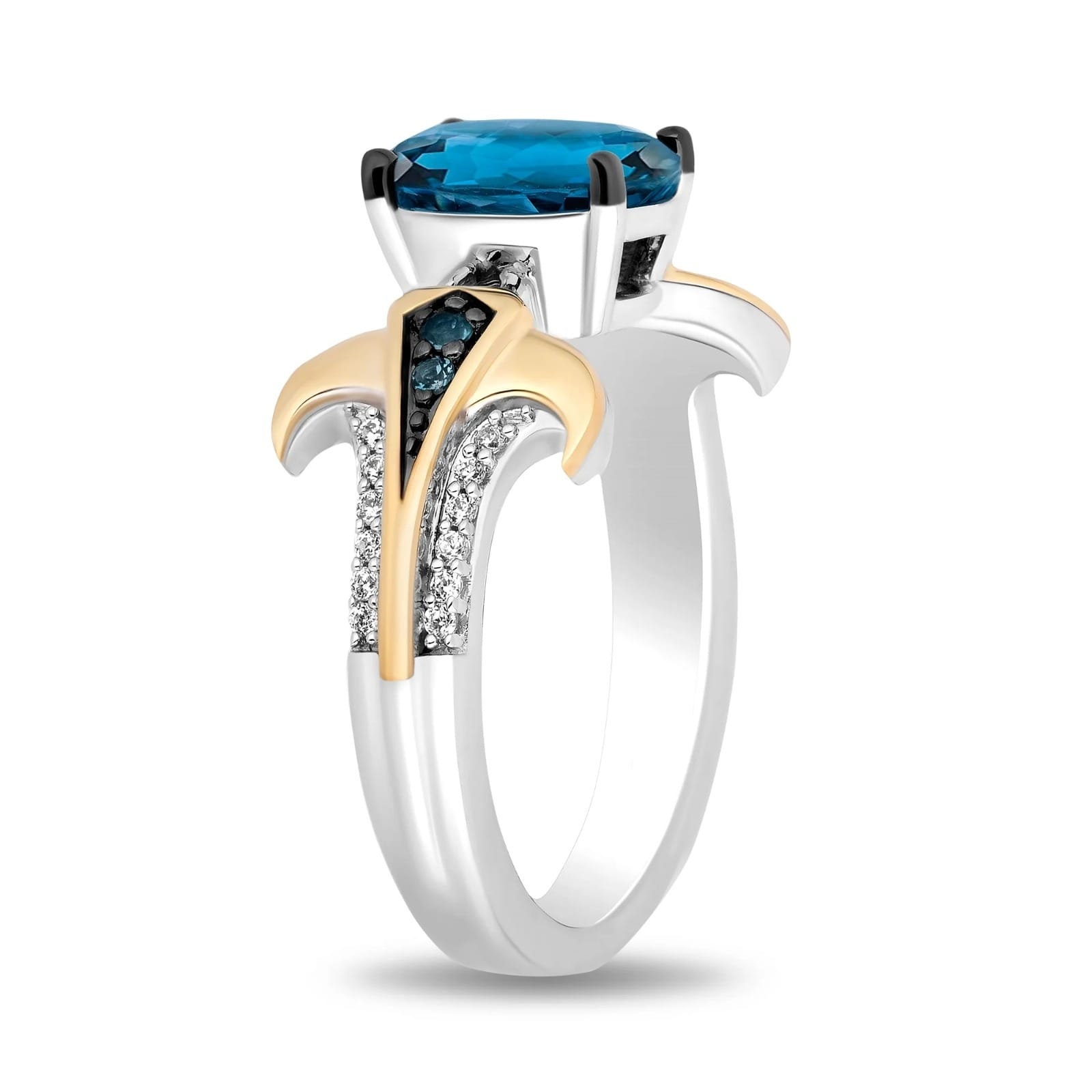 Fairy Tail Mermaid Ring 0.20cttw Diamond Mermaid Engagement Ring