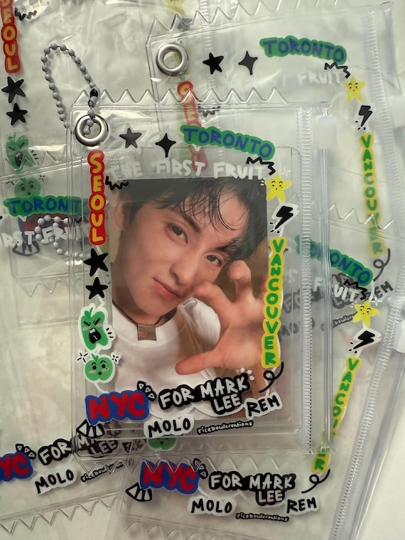 Mark Lee NCT Photocard Pouch: the First Fruit PVC Trinket - Etsy