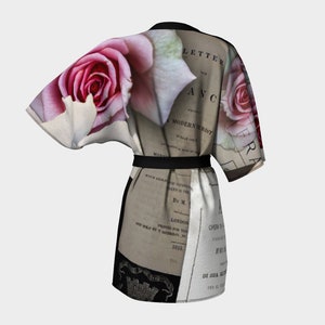 Customized Alice&#39;s Kimono Lovely Gift for Her, Wedding Day Wear, Mother&#39;s Day Gifts, Self Care, Spa Bathrobe, Beautiful Loungewear