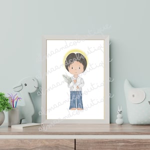 St. José Luis Sánchez del Río Print DIGITAL DOWNLOAD | Saint Decor | Catholic Saint | Catholic Wall Art | Catholic Printables