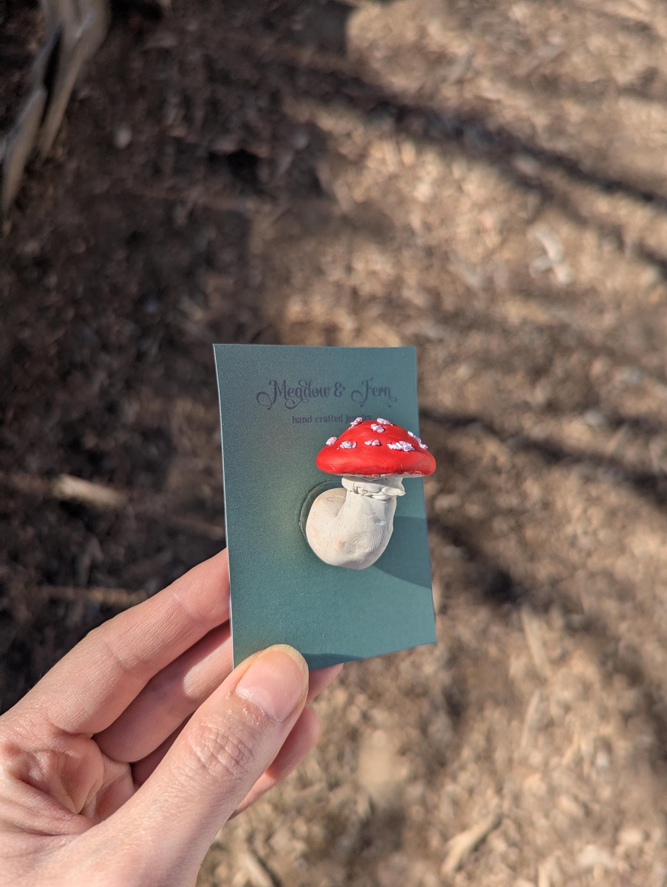 Mushroom Refrigerator Magnet Handmade Polymer Clay - Etsy
