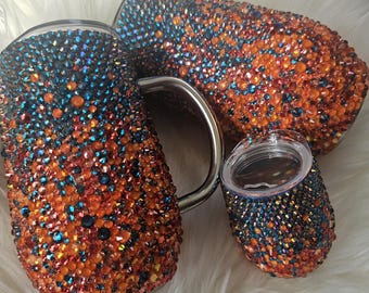 Rhinestone Wine Coffee Tumblers
