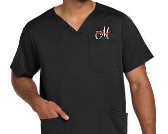 Embroidered Scrub Women's V Neck | Custom Hospital Top | Personalized Premiere Flex