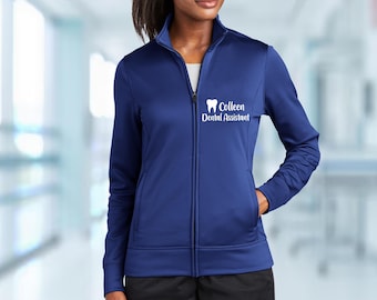 Personalized Dental Sport Jacket for Women | Custom Embroidered Dentist Gift