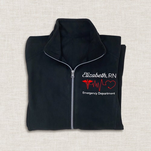 Custom Embroidered Medical Assistant Jacket Personalized Etsy