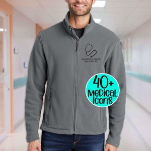 Custom Embroidered Medical Assistant Jacket, Personalized Mens Value Fleece Full Zip Jacket, Nurse Jacket Medical Jacket, Gift For Nurse