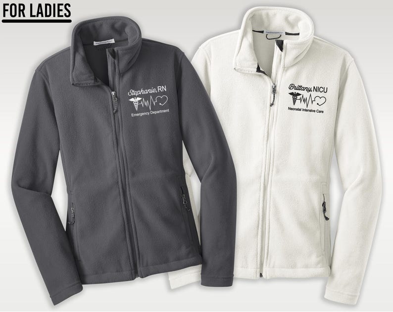 two women's jackets with the words for ladies on them