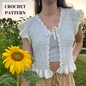 Cloudlace Vest Digital Crochet Pattern - Size Inclusive, Made to Measure Beginner Friendly - Stitchii Crochet