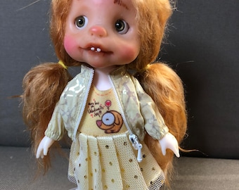 OOAK handmade OB11 doll 6.3inch