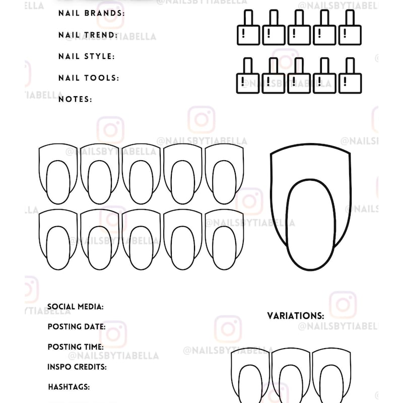 Oval Nails - Etsy