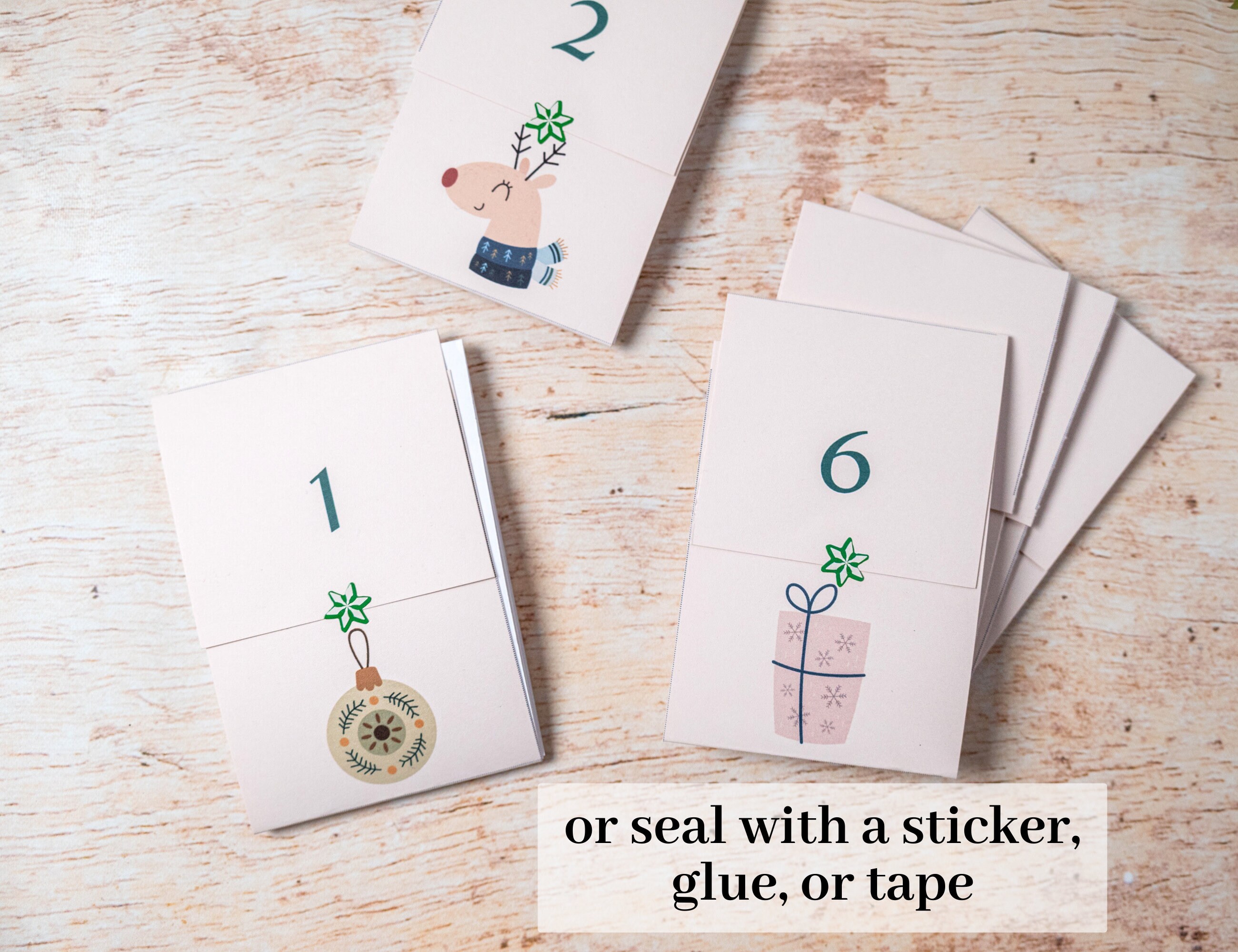 Printable Advent Calendar for Kids Teens Family With Christmas Word ...