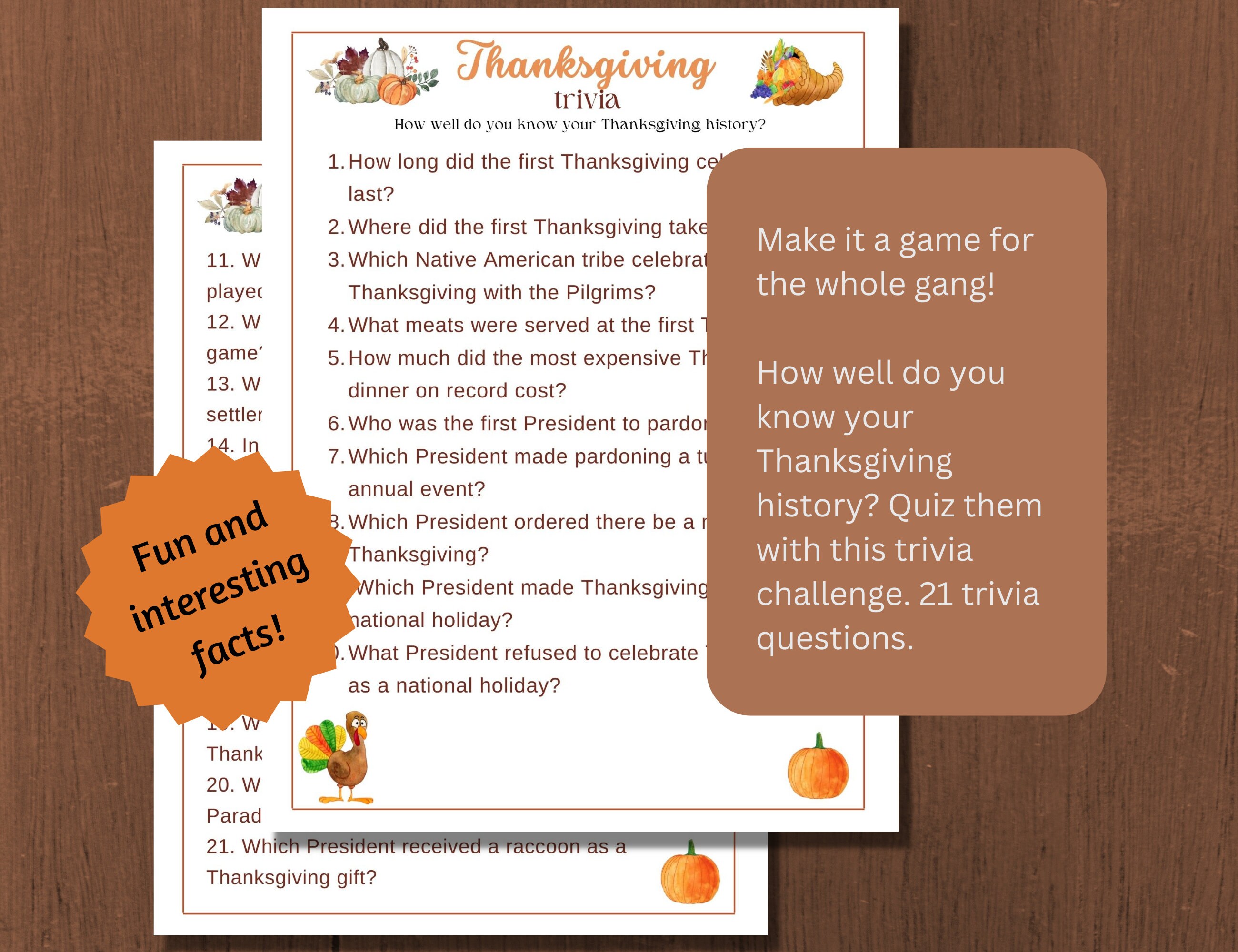 Thanksgiving History Facts and Trivia