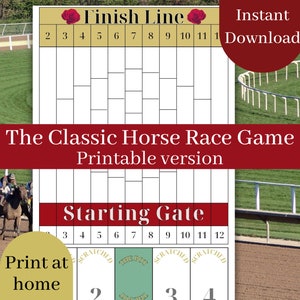 Afdrukbaar spel paardenrace, partyspel paardenrennen, gokspel paardenrace, dobbelspel paardenrennen, partyspel paardenrennen, partyspel wedden op paardenraces