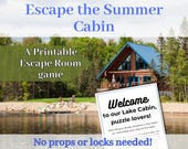 Summer Escape Room for teens, Printable Escape Room Kit, Escape Game for Puzzle lovers, DIY Escape Room at Home for Adults kids tweens teens