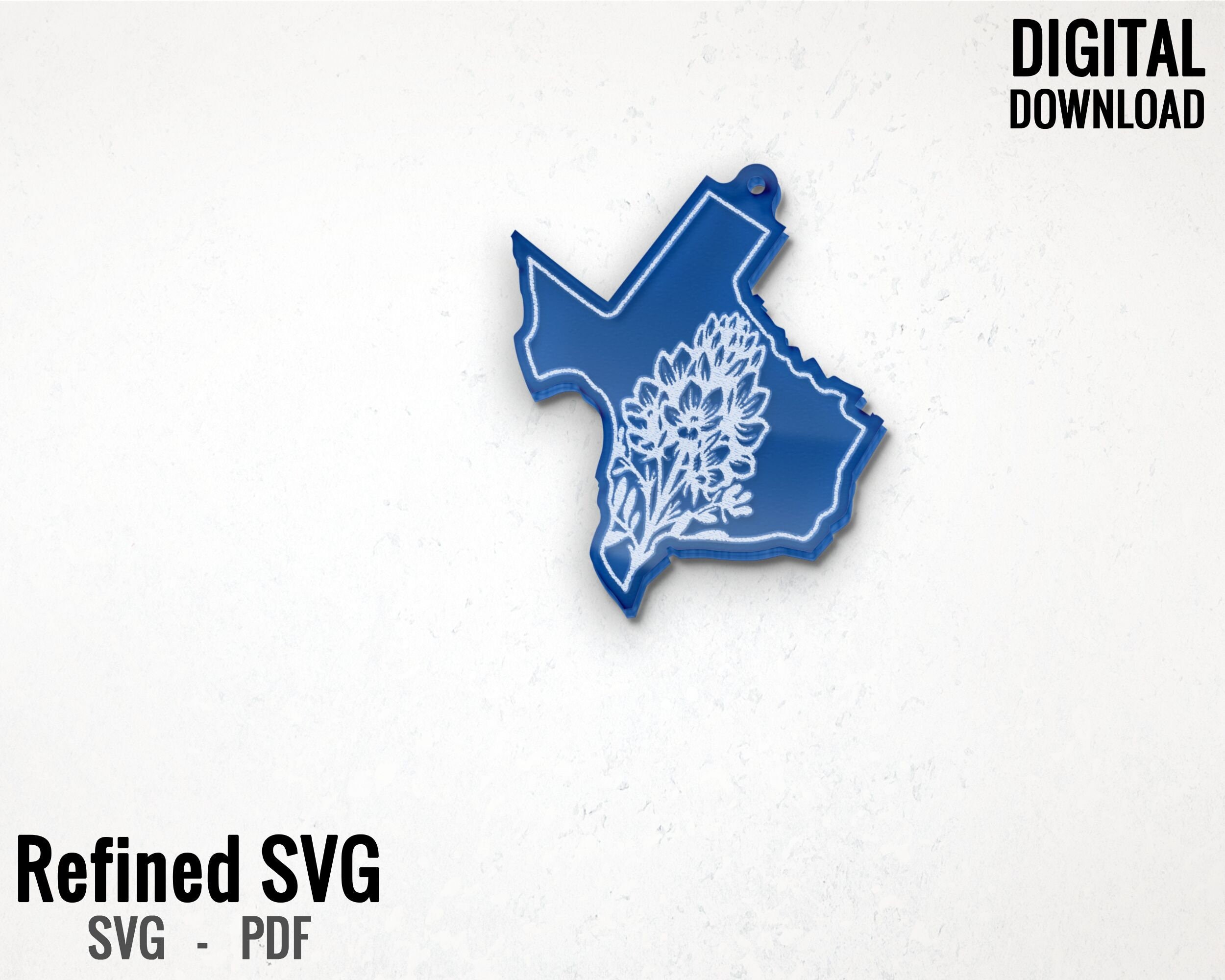 Texas Bluebonnet Earring SVG: State Flower Files (digital Download) - Etsy