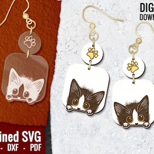 Etsy cat shop earrings