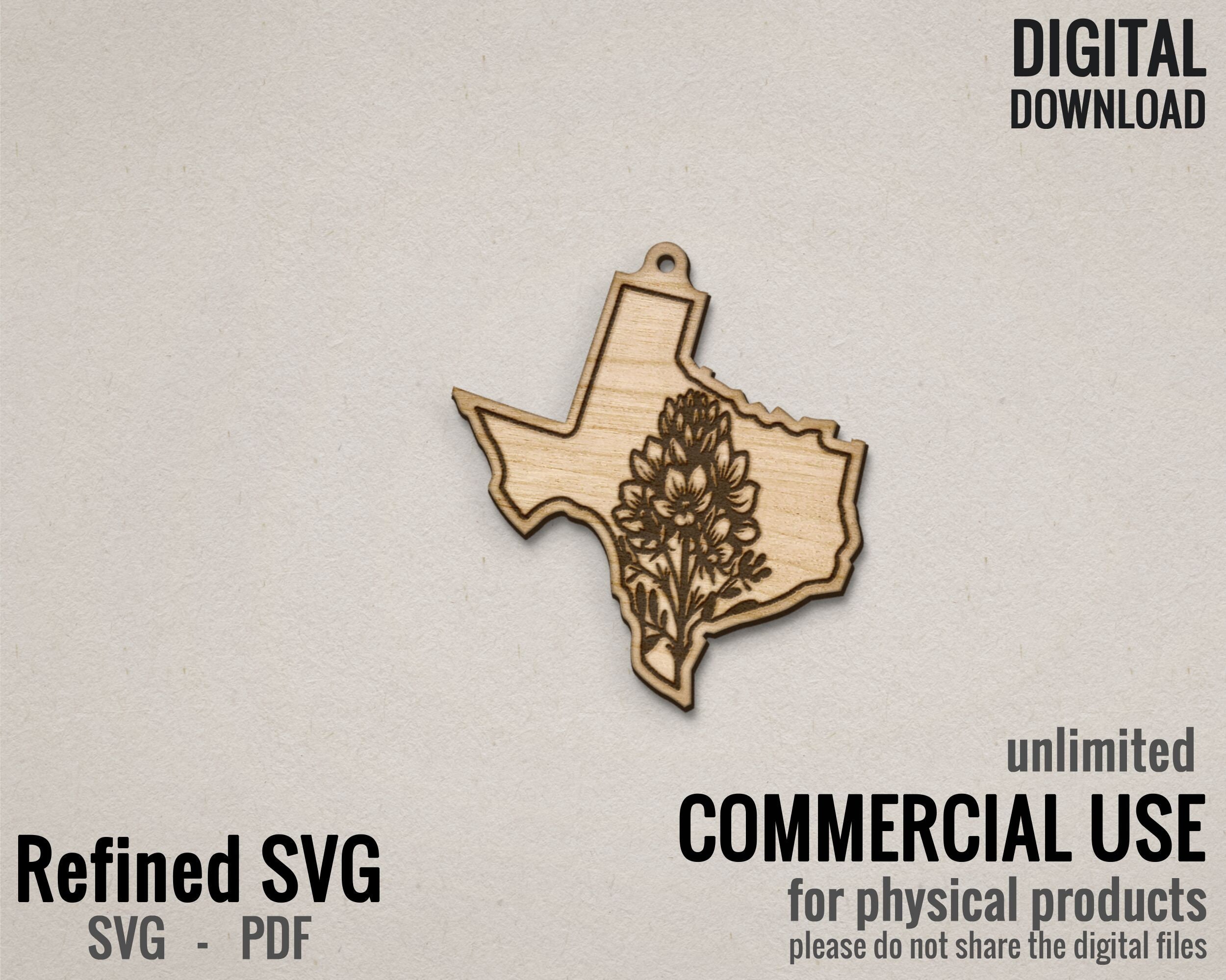 Texas Bluebonnet Earring SVG: State Flower Files (digital Download) - Etsy