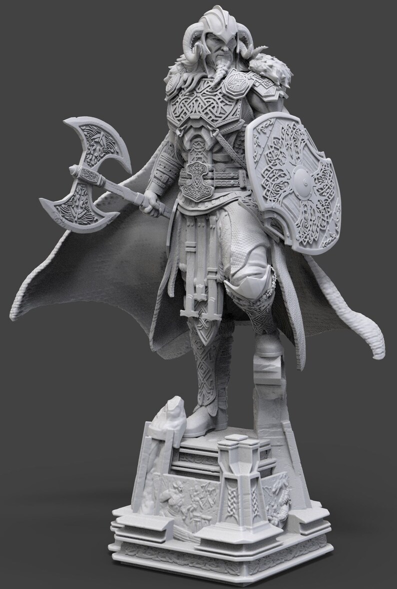 Fantasy Figure Viking Thor STL File 3D Digital Printing STL Etsy