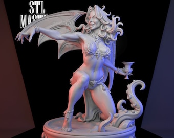 Cassandra evil woman 3D Print STL File for 3D Printing, Instant Download Drive Link