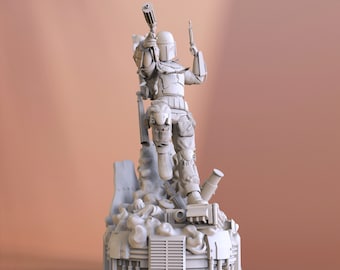Boba feet Star Wars 3D Print STL File for 3D Printing, Instant Download Drive Link
