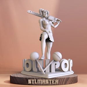 Lollipop Chainsaw + NSFW 3D Print STL File for 3D Printing, Instant Download Drive Link