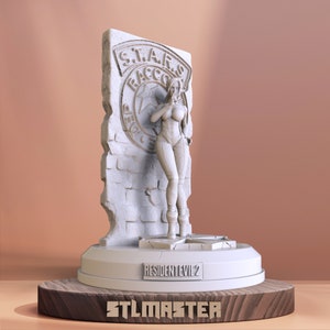 Claire Redfield 3D Print STL File for 3D Printing, Instant Download Drive Link