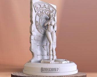 Claire Redfield 3D Print STL File for 3D Printing, Instant Download Drive Link