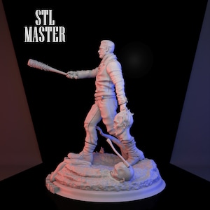 The walking dead negan 3D Print STL File for 3D Printing, Instant Download Drive Link image 8