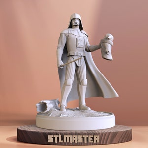 Darth Vader Diorama Star Wars 3D Print STL File for 3D Printing, Instant Download Drive Link