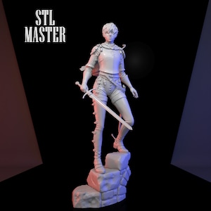 Casca from Berserk woman Warrior 3D Print STL File for 3D Printing, Instant Download Drive Link